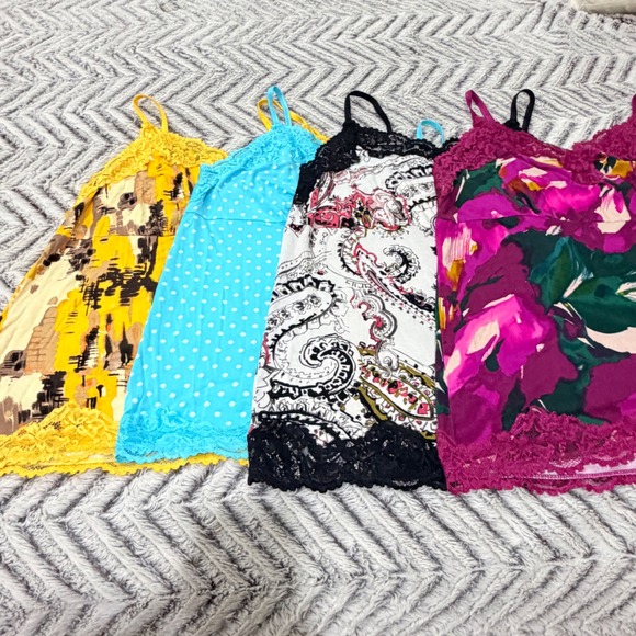 Lane Bryant Tops - LOT OF 4 Lane Bryant Women 18/20W LACE TRIM Camisole BABYDOLL Tank Tops